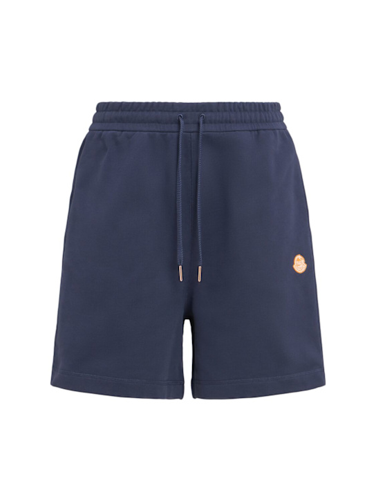 Moncler Genius: Moncler x Gilga Farm cotton shorts - Navy - men_0 | Luisa Via Roma