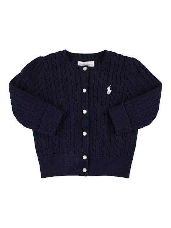 Polo Ralph Lauren: コットンニットカーディガン - kids-girls_0 | Luisa Via Roma