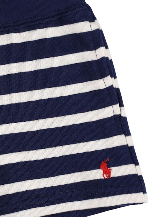 Polo Ralph Lauren: Shorts in felpa di cotone con stampa - kids-boys_1 | Luisa Via Roma