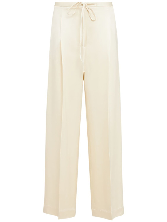 Róhe: Relaxed satin drawstring pants - women_0 | Luisa Via Roma