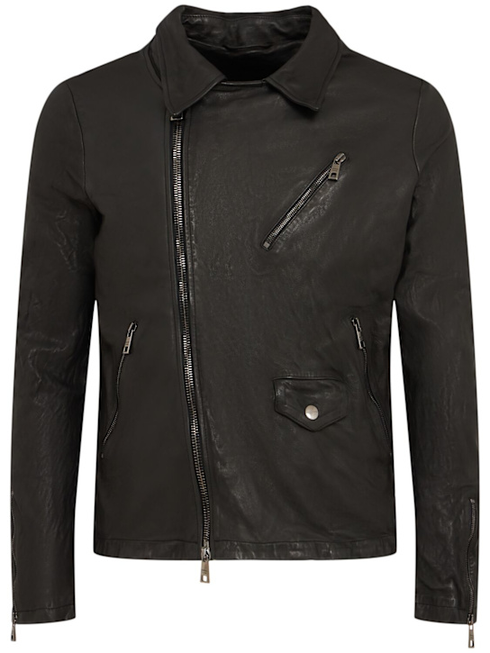 Giorgio Brato: Leather biker jacket - men_0 | Luisa Via Roma