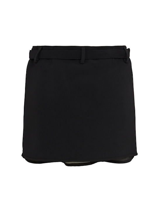 Viscose blend belted mini skirt - The Attico - Women  | Luisaviaroma