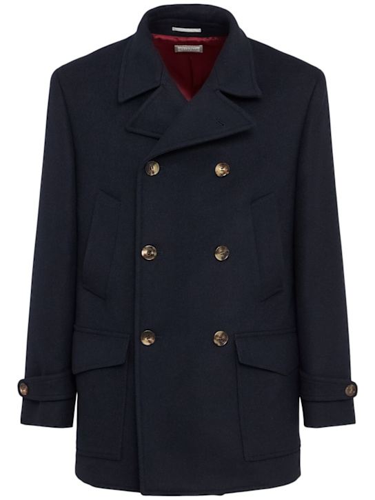 Brunello Cucinelli Double breast wool caban coat