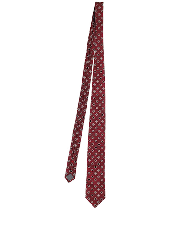 Brunello Cucinelli: Silk tie - Porpora - men_0 | Luisa Via Roma