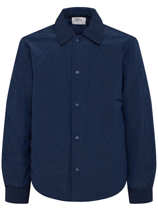 SOTF: Puffer jacket - Blue - men_0 | Luisa Via Roma