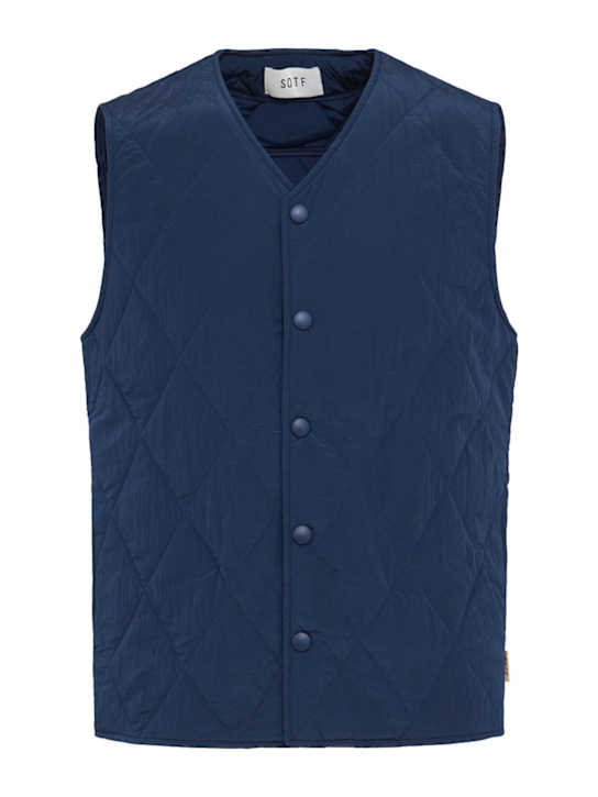 SOTF: Piumino smanicato - Blu - men_0 | Luisa Via Roma