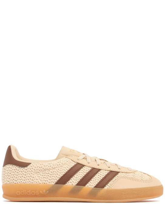 adidas Originals: Gazelle Indoor sneakers - Beige/Brown - men_0 | Luisa Via Roma
