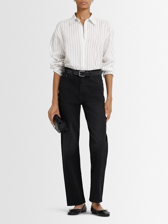 Toteme: Twisted seam organic cotton denim jeans - women_1 | Luisa Via Roma