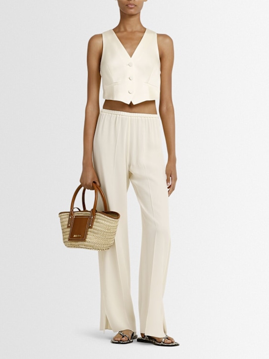 Forte_forte: Anvers satin cropped vest - women_1 | Luisa Via Roma