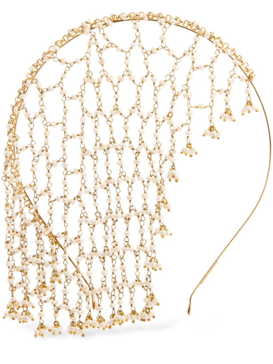Rosantica: Carmen pearl headband - women_0 | Luisa Via Roma