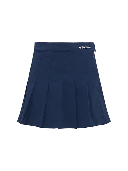 adidas Originals: Pleated skirt - Night Indigo - women_0 | Luisa Via Roma