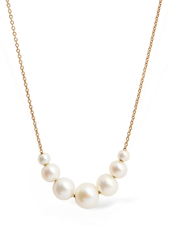 Sophie Bille Brahe: Collana Grande Orangerie de Perle in oro 14kt - Perla/Oro - women_0 | Luisa Via Roma