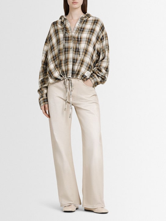 Acne Studios: 2021 Traffic loose midrise jeans - Beige - women_1 | Luisa Via Roma