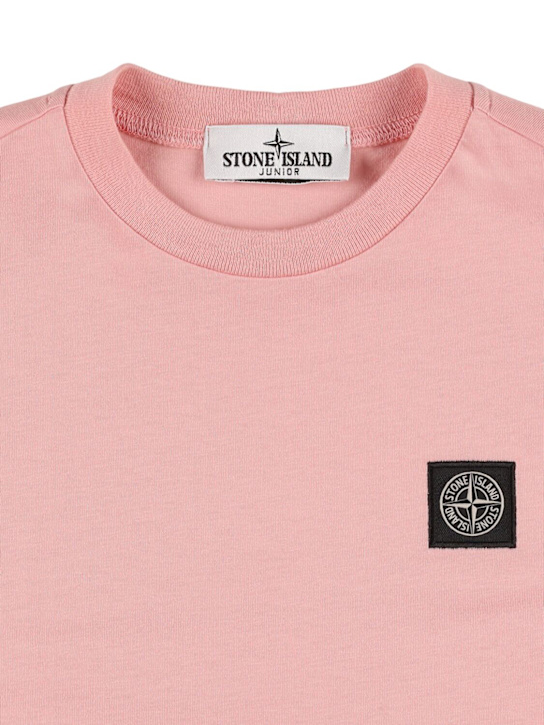 Stone Island Junior: Cotton jersey t-shirt w/logo - kids-boys_1 | Luisa Via Roma