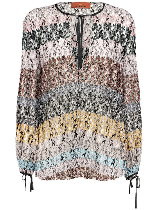 Missoni: Printed bohemian shirt - women_0 | Luisa Via Roma