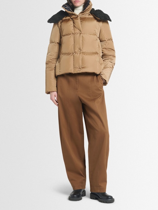 Moncler: Castelnou nylon down jacket - women_1 | Luisa Via Roma