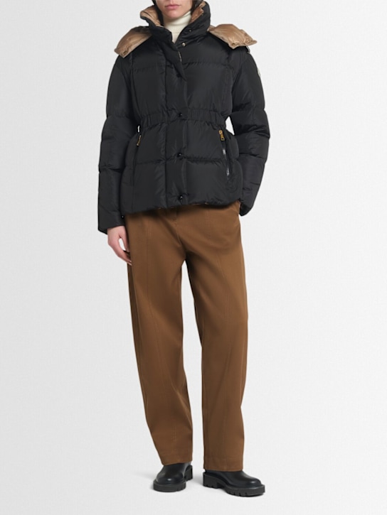 Moncler: Agneux nylon down jacket - women_1 | Luisa Via Roma