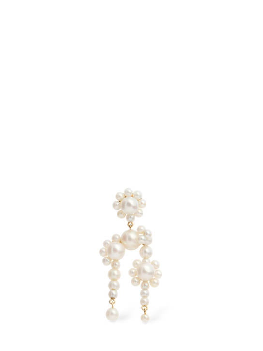 Sophie Bille Brahe: 14kt Fontaine Marguerite シングルピアス - パール - women_0 | Luisa Via Roma