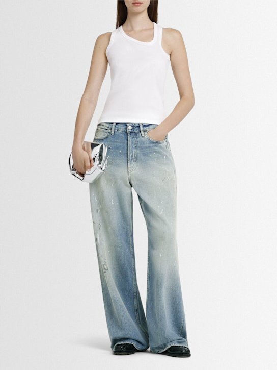 Acne Studios: Trafalgar loose mid waist jeans - women_1 | Luisa Via Roma