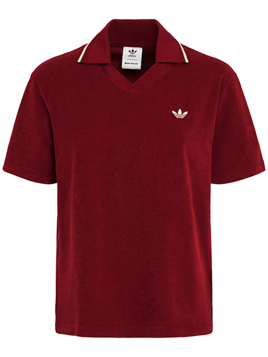 adidas Originals: Wales Bonner テリーポロシャツ - women_0 | Luisa Via Roma