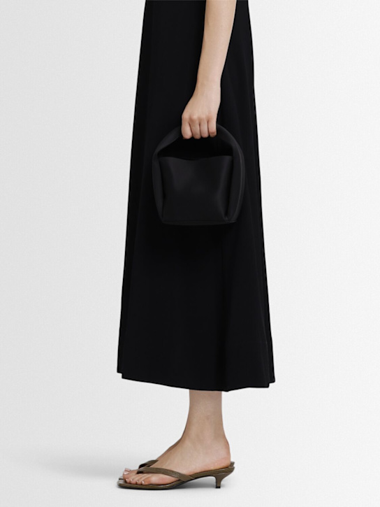 Toteme: 35mm Lizard print leather thong sandals - Dark Green - women_1 | Luisa Via Roma