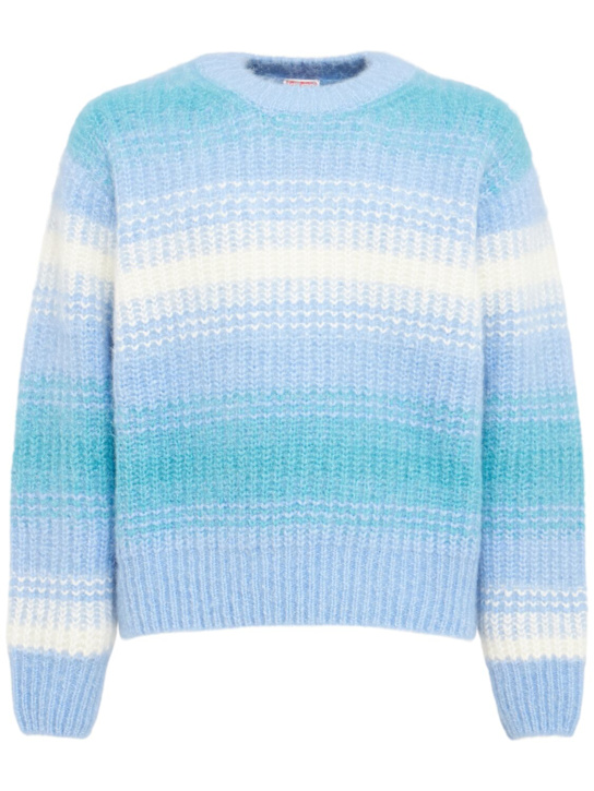 Kenzo Paris: Kenzo speed stripe alpaca blend sweater - men_0 | Luisa Via Roma