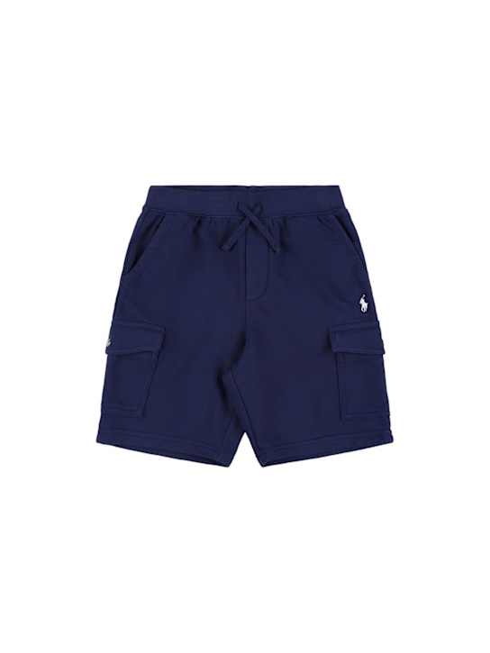 Polo Ralph Lauren: Shorts cargo in felpa di cotone - kids-boys_0 | Luisa Via Roma