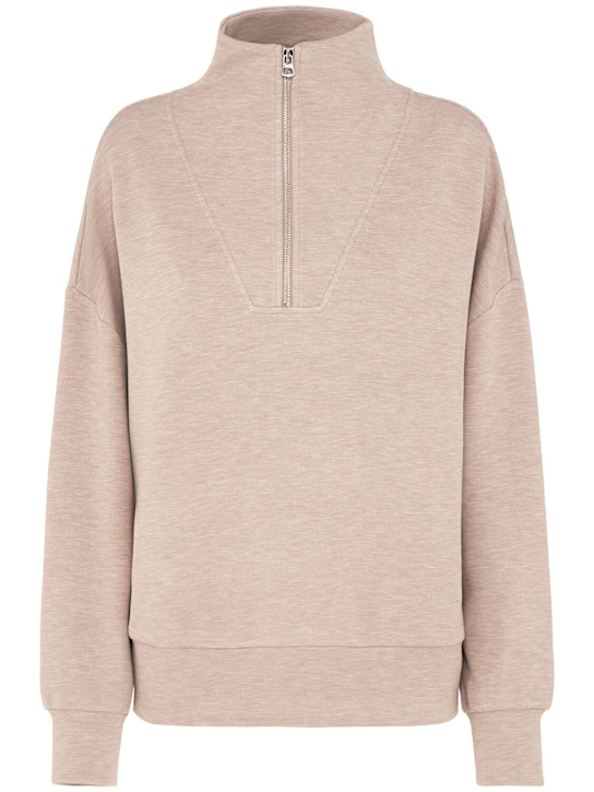 Varley: Hawley sweatshirt - Taupe Marl - women_0 | Luisa Via Roma
