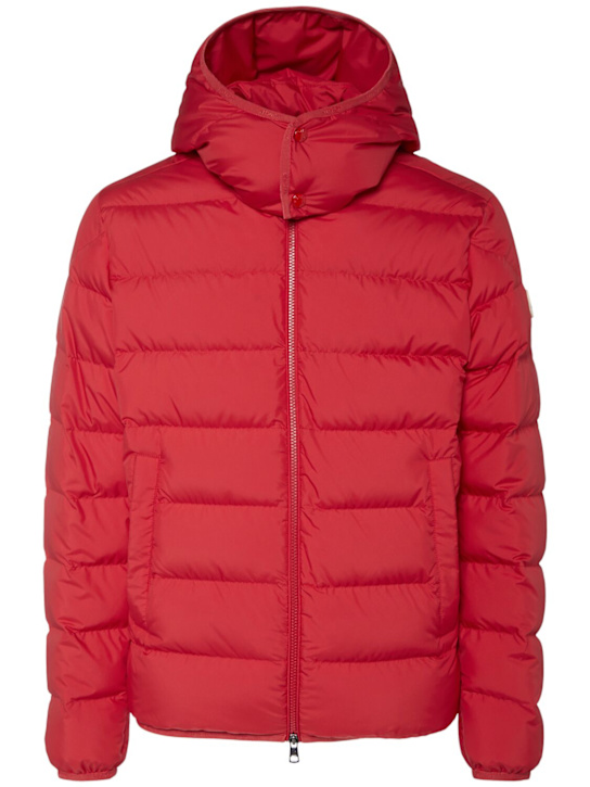 Moncler: Montbrocq tech down jacket - Red - men_0 | Luisa Via Roma