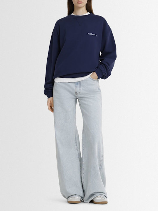 Frame: Frame x Sotheby's crewneck sweatshirt - Navy - women_1 | Luisa Via Roma