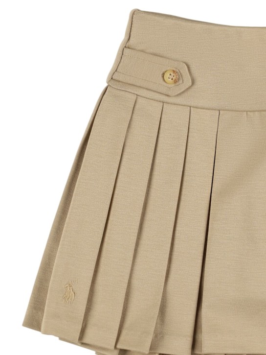 Polo Ralph Lauren: ギャバジンプリーツスカート - カーキ - kids-girls_1 | Luisa Via Roma
