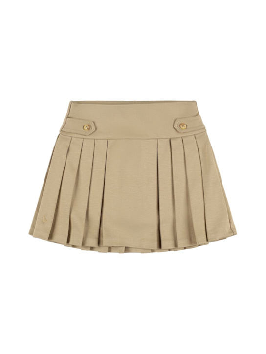 Polo Ralph Lauren: ギャバジンプリーツスカート - カーキ - kids-girls_0 | Luisa Via Roma