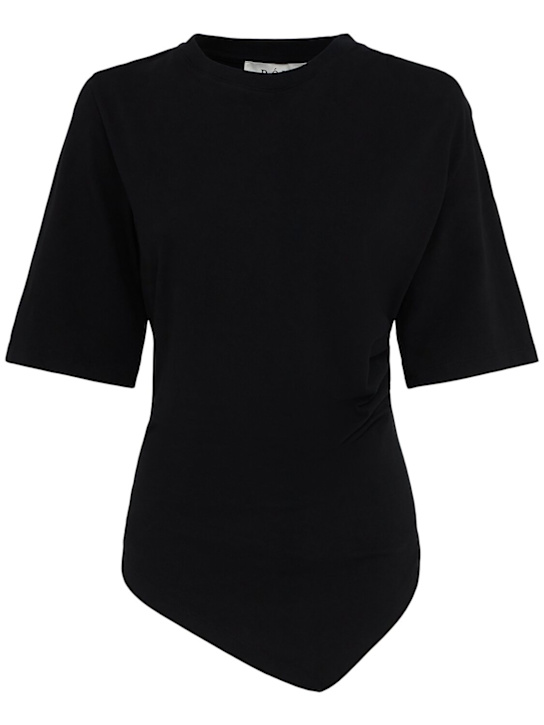 Róhe: Re-invented twisted cotton t-shirt - women_0 | Luisa Via Roma