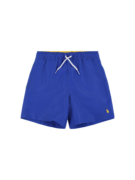 Polo Ralph Lauren: Shorts mare in poly riciclato - Blu - kids-boys_0 | Luisa Via Roma