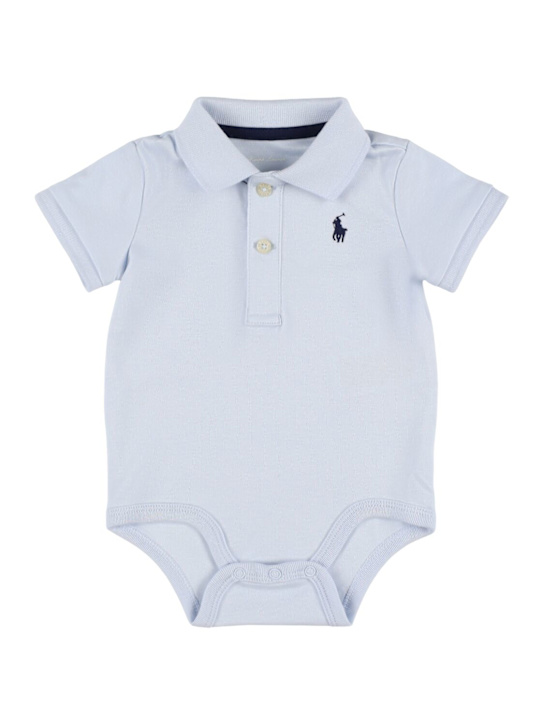 Polo Ralph Lauren: Body in cotone - Celeste - kids-boys_0 | Luisa Via Roma
