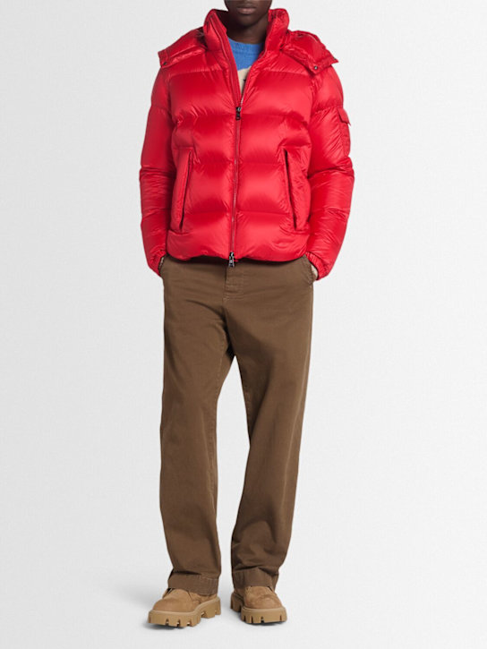 Moncler: Couyere nylon down jacket - Red - men_1 | Luisa Via Roma