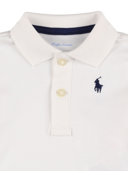 Polo Ralph Lauren: Body in cotone - Bianco - kids-boys_1 | Luisa Via Roma