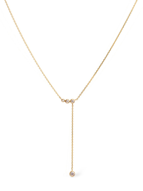Maria Black: Grace 14kt gold & diamond necklace - Gold/Crystal - women_0 | Luisa Via Roma