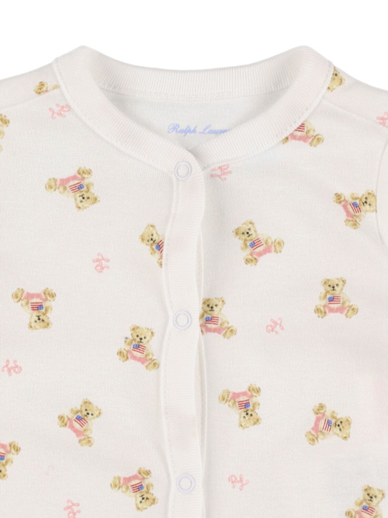 Polo Ralph Lauren: コットンロンパース - ホワイト - kids-girls_1 | Luisa Via Roma