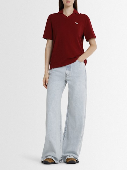 adidas Originals: Wales Bonner テリーポロシャツ - women_1 | Luisa Via Roma