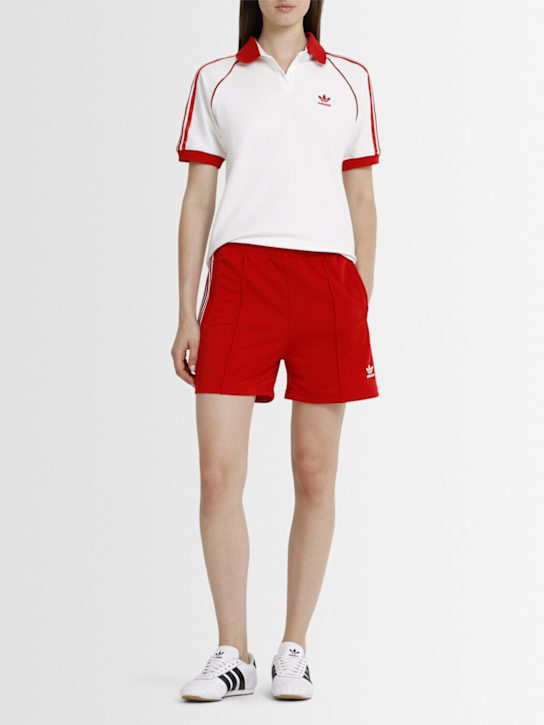 adidas Originals: Firebird shorts - Betsca/White - women_1 | Luisa Via Roma