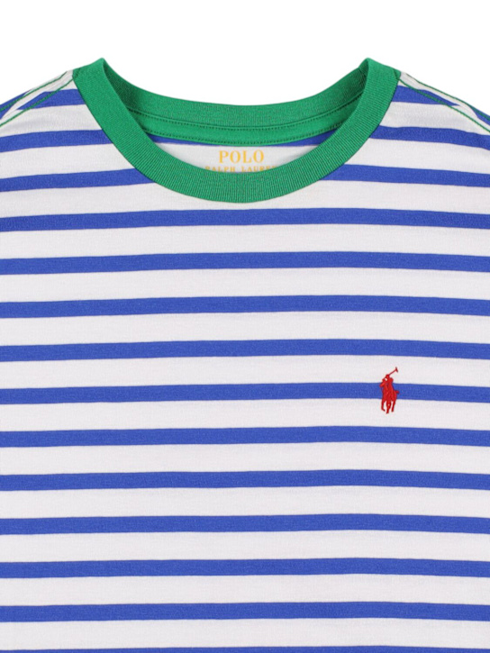 Polo Ralph Lauren: T-shirt in jersey di cotone stampato - kids-boys_1 | Luisa Via Roma
