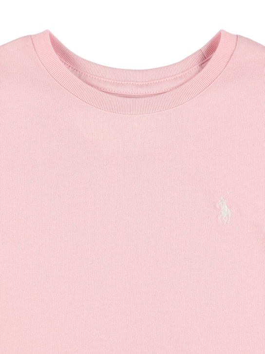 Polo Ralph Lauren: コットンジャージーTシャツ - ライトピンク - kids-girls_1 | Luisa Via Roma