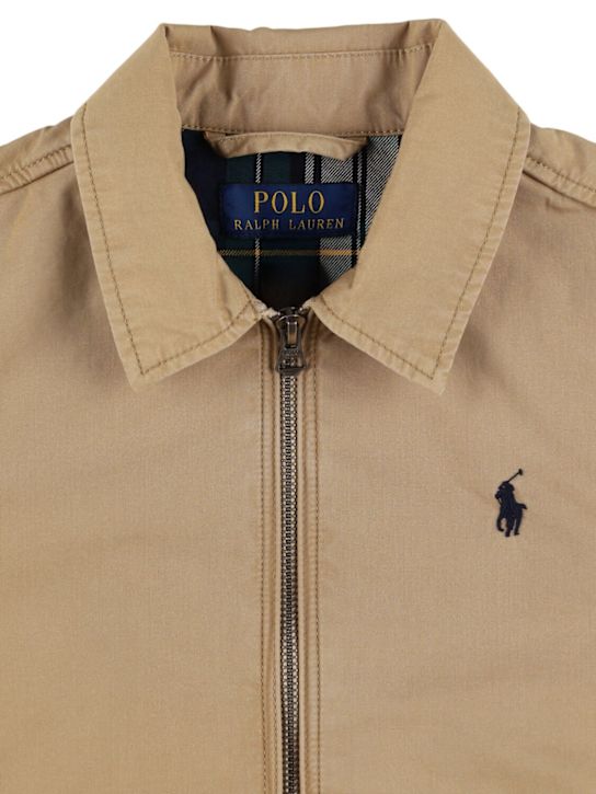 Polo Ralph Lauren: Giacca a vento in gabardina di cotone - kids-boys_1 | Luisa Via Roma