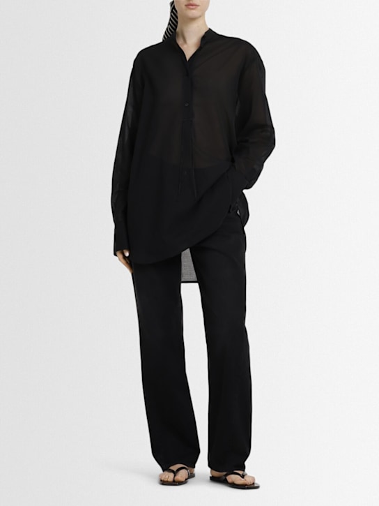 Toteme: Stand-collar shirt - women_1 | Luisa Via Roma