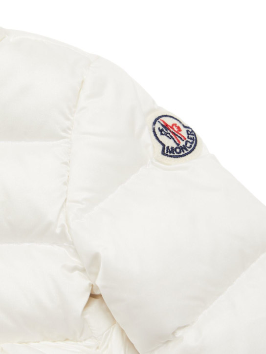 Moncler: Joelle packable nylon down jacket - White - kids-girls_1 | Luisa Via Roma