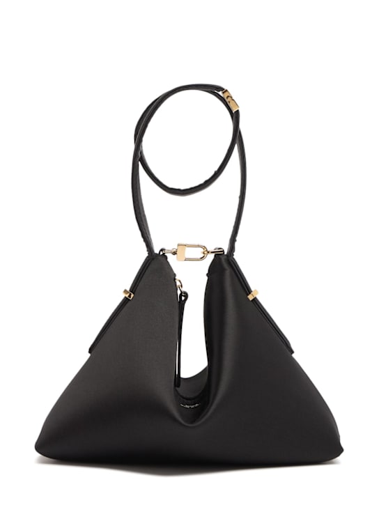 Toteme: Satin scoop wristlet - Black - women_0 | Luisa Via Roma