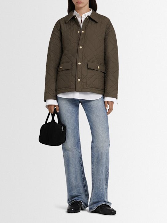 Nili Lotan: Helah quilted parka - Army Green - women_1 | Luisa Via Roma