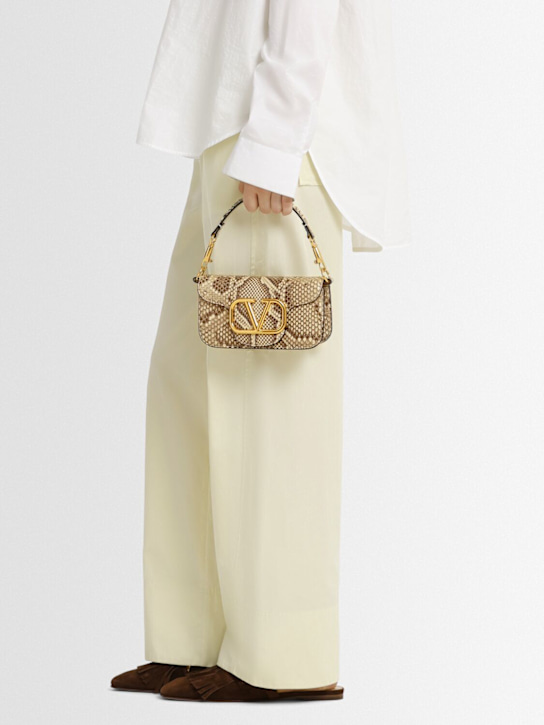 Valentino Garavani: Borsa piccola Locò in pitone - women_1 | Luisa Via Roma