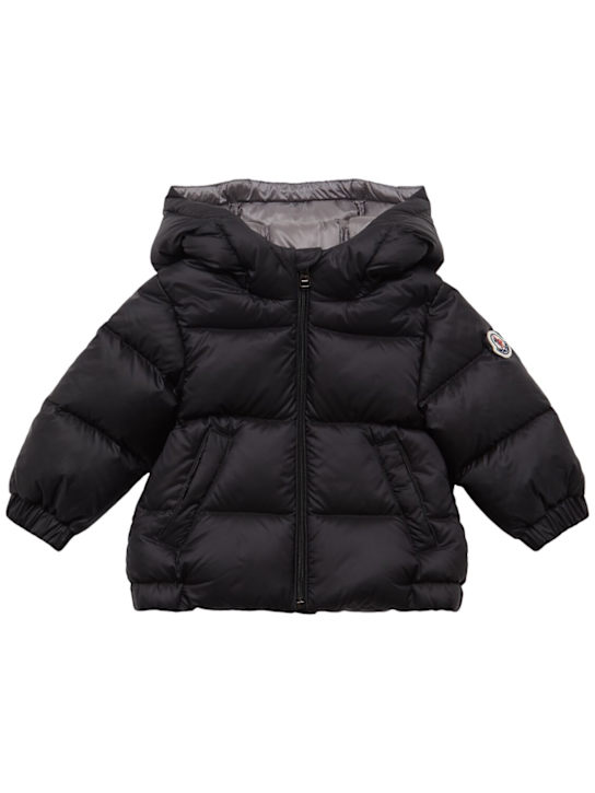 Moncler: New Macaire nylon down jacket - Black - kids-boys_0 | Luisa Via Roma